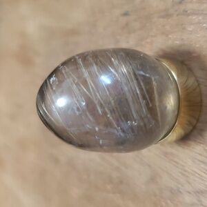Smoky Rutalited Quartz Crystal Egg GS